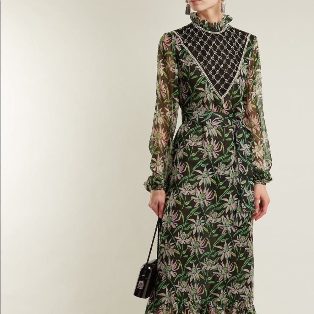 Rare HTF Dodo Bar Or Angelina Maxi Dress